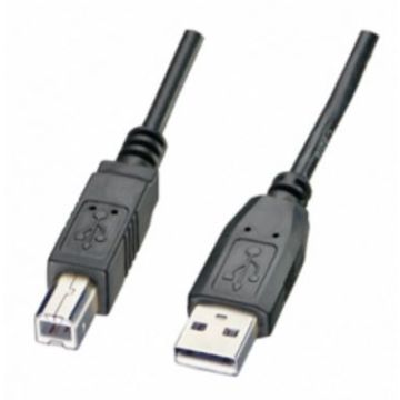USB Anschlusskabel, Typ A/B, Länge 180cm, USB Anschlusskabel Typ A-B Länge 180cm, 